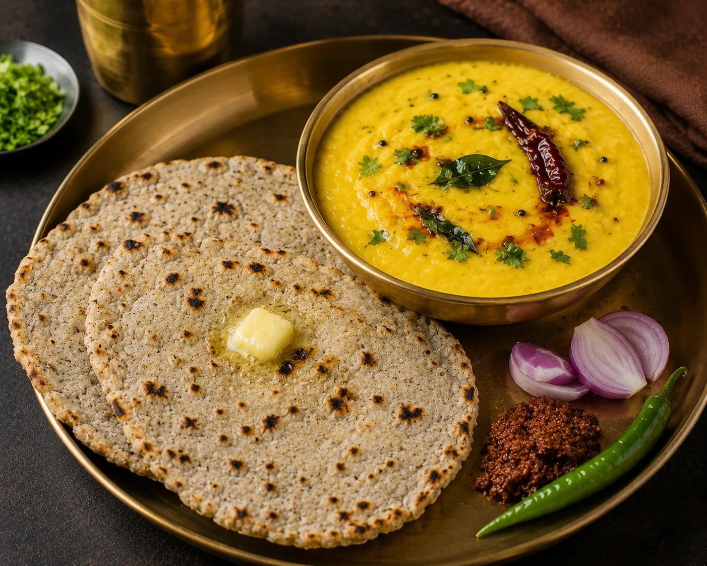Pithla Bhakri