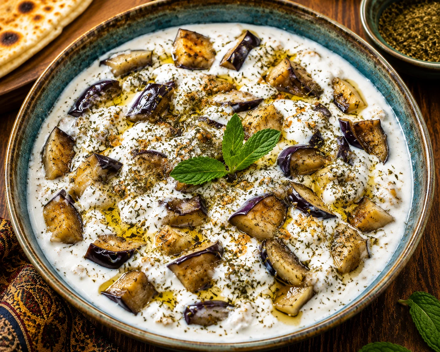 Borani Banjan (Eggplant with Yogurt)